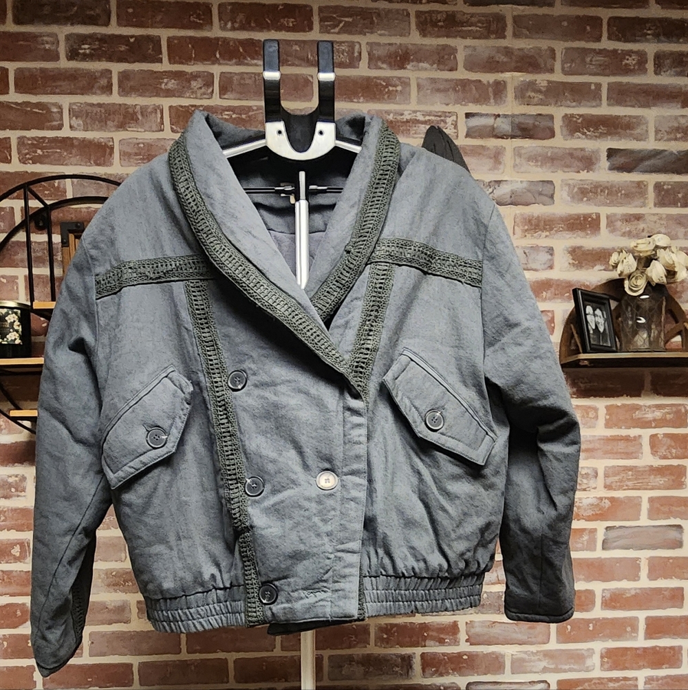 POL Charcoal Textured Jacket